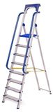 OEM Klapladder met 8 treden, aluminium, met leuning, platformhoogte 182 cm