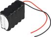 AccuCell Noodverlichtingsbatterij NiMH 12V 1800mAh F2x5 Mignon AA met 200mm kabel