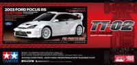 Tamiya Modelbouwpakket Auto - 47495 RC Ford Focus RS Custom TT-02 - Gelakte Carrosserie RC Plastic - 1:10 - Modelbouw