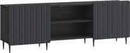 vidaXL Meuble TV Noir 150 x 31 x 52 cm Bois traité
