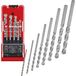 Einhell 38080 Koolstofstaal Steen-spiraalboorset 8-delig 3 mm, 4 mm, 5 mm, 6 mm, 7 mm, 8 mm, 9 mm, 10 mm 1 set(s)