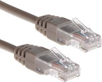 RS PRO Ethernetkabel Cat.5e, 15m, grijze patchkabel, A RJ45 U/UTP stekker, B RJ45, LSZH