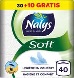 Nalys Soft Toiletpapier - 40 rollen - Wit (2-laags)