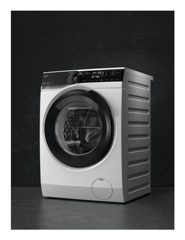 AEG Serie 8000 serie ProSteam - Wasmachine - Voorlader - 10 kg - 1600 toeren - Wit, Zwart