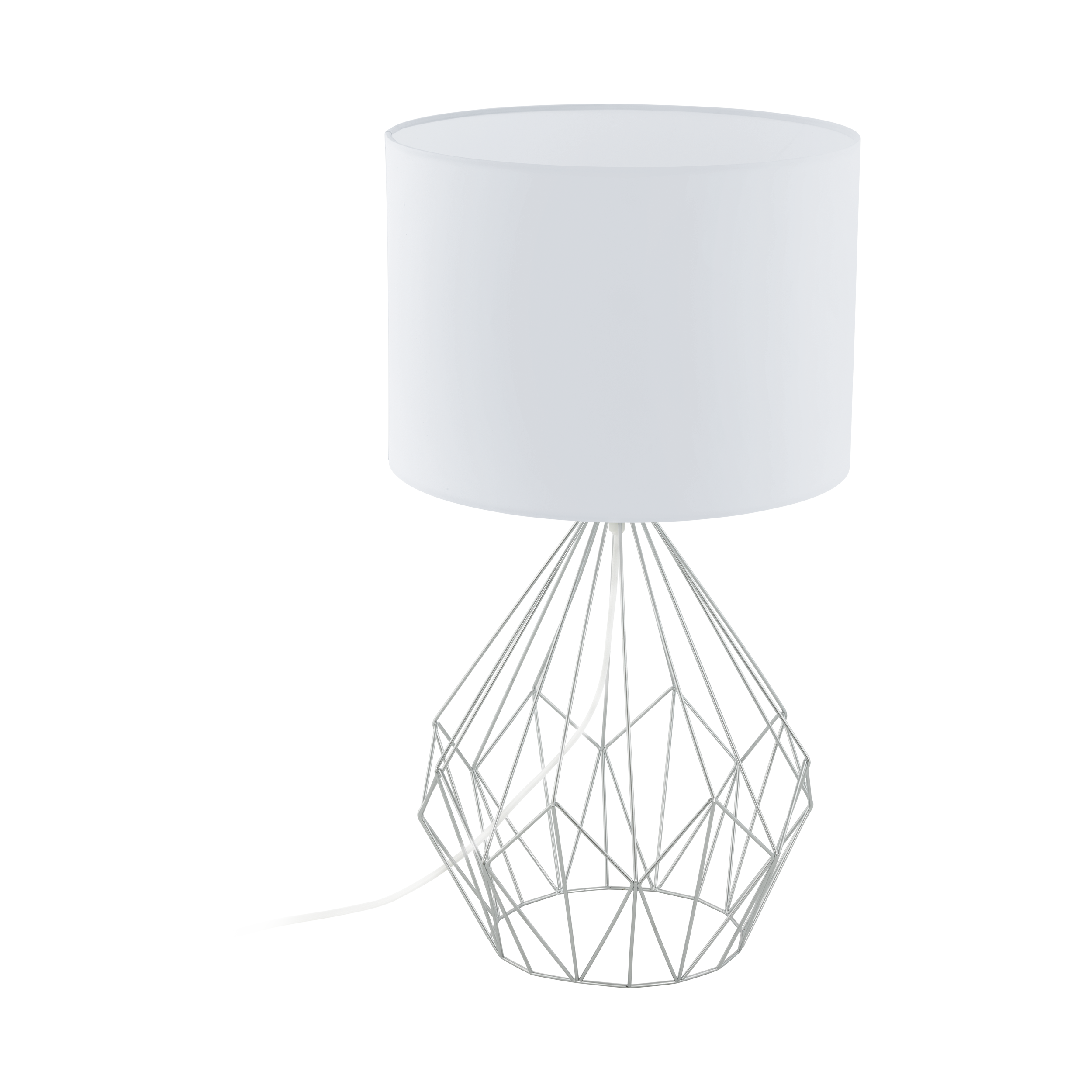 EGLO Pedregal 1 Tafellamp - 64,5 cm - Staal, Stof/Weefsel