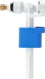 Bol Valve de remplissage universelle pour lavabo - Raccord laiton G3/8 & G1/2 - Débit d'eau réglable - Silencieux et économe en eau - Matériau POM anti-calcaire - Noir