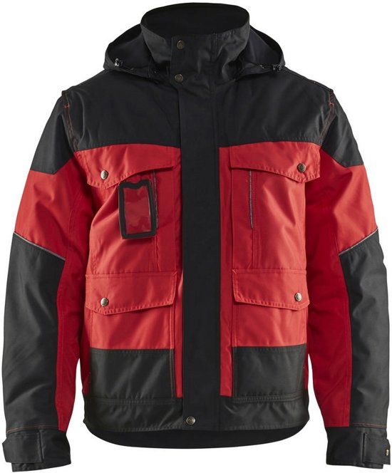 Blåkläder 4886-1977 Winterjas Rood/Zwart maat S