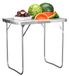 StarTech Opklapbare tafel, 80 cm - Camping- en tuintafel - Draagbaar - Geschikt voor 4 personen - Kunststof blad met metalen frame - Wit