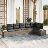 Prolenta Maison Exclusive Tuinbankkussens Grijs Polyrotan