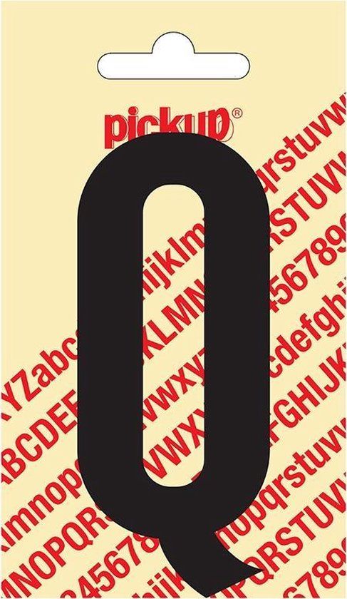 Pickup Plakletter Nobel 90 mm Zwart Q