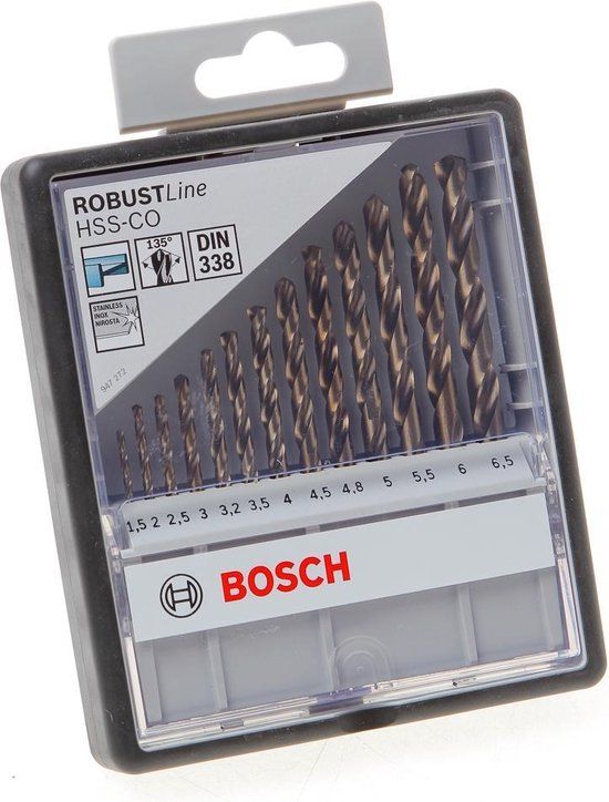 Bosch Robustline Metaalborenset - HSS-CO - 13-delig