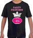 Bellatio Decorations Party Princess cadeau t-shirt zwart voor kids/meisjes - Verjaardag kado shirt / outfit 110/116