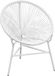Fauteuil de jardin poly rotin blanc