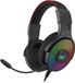 Havit H2028U Casque de jeu avec éclairage RVB et microphone, casque de jeu 7.1 USB, réduction du bruit, noir