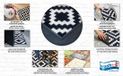 Kleen-Tex Mikado Dots Deurmat 40x60cm Zwart/Wit