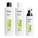 Nioxin Système 2 - Kit - Traitement pour cheveux naturels avec affaiblissement avancé 3 U