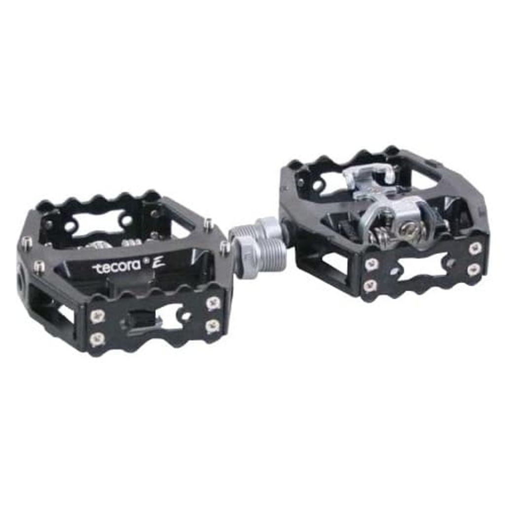 Tecora Klikpedalen Set Spd 9/16 Inch Zwart