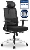 Stane® Ergonomische Bureaustoel - Office Gaming Chair - Zwart - Max. 155 kg - Met Armleuningen