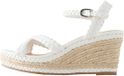 Next - Dames - Forever Comfort® gevlochten sleehakken met gekruisde band - Wit