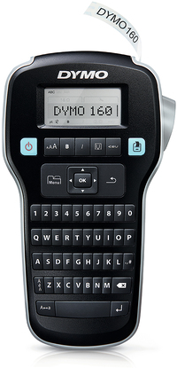 DYMO LabelManager 160 AZERTY Labelmaker - Thermal Transfer - 180 x 180 DPI - Black/Silver