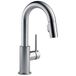 Delta Faucet Trinsic Bar Faucet Brushed Nickel Single Hole Wet Bar Faucet with Pull-Down Sprayer, Prep Sink Faucet, Faucet for Sink, Arctic Stainless 9959-AR-DST