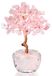 Arbre en cristal de quartz rose, fabriqué à la main - Arbre en pierres précieuses - Arbre de la chance - Cadeau de bonheur - Décoration pour la maison/le bureau - Propriétés curatives