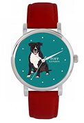 Toff London Staffordshire Terrier Hoofd Hondenhorloge