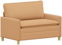 vidaXL Bank Beige Stof 126 x 81 x 87,5 cm