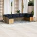 Maison Exclusive - Salon de jardin 10 pièces avec coussins, gris, polyrotin