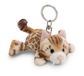 63061 Sleutelhanger Bengaal-kat, 10 cm, bruin, trouwe metgezel van pluche voor rugzak of tas, sleutelhouder voor klein en groot
