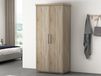 MILMA Armoire 2 portes 80 cm (armoire penderie) sonoma