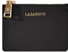 Lazarotti Kaarthouder Bologna Leather Zip Etui 4 Card Slots Zwart