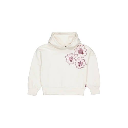 QPI hoodie met print - wit