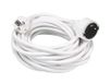 Verlengkabel, 10 m, met 3 stopcontacten, kabel van 1,5 mm², ideaal voor thuisgebruik en elektrisch gereedschap.