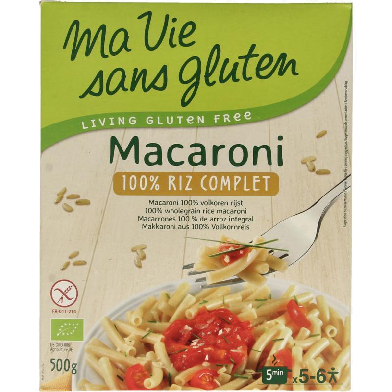 Ma Vie Sans Macaroni van volkoren rijst glutenvrij bio 500 Gram