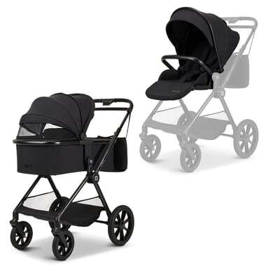 Moon Combi-kinderwagen Clicc black melange