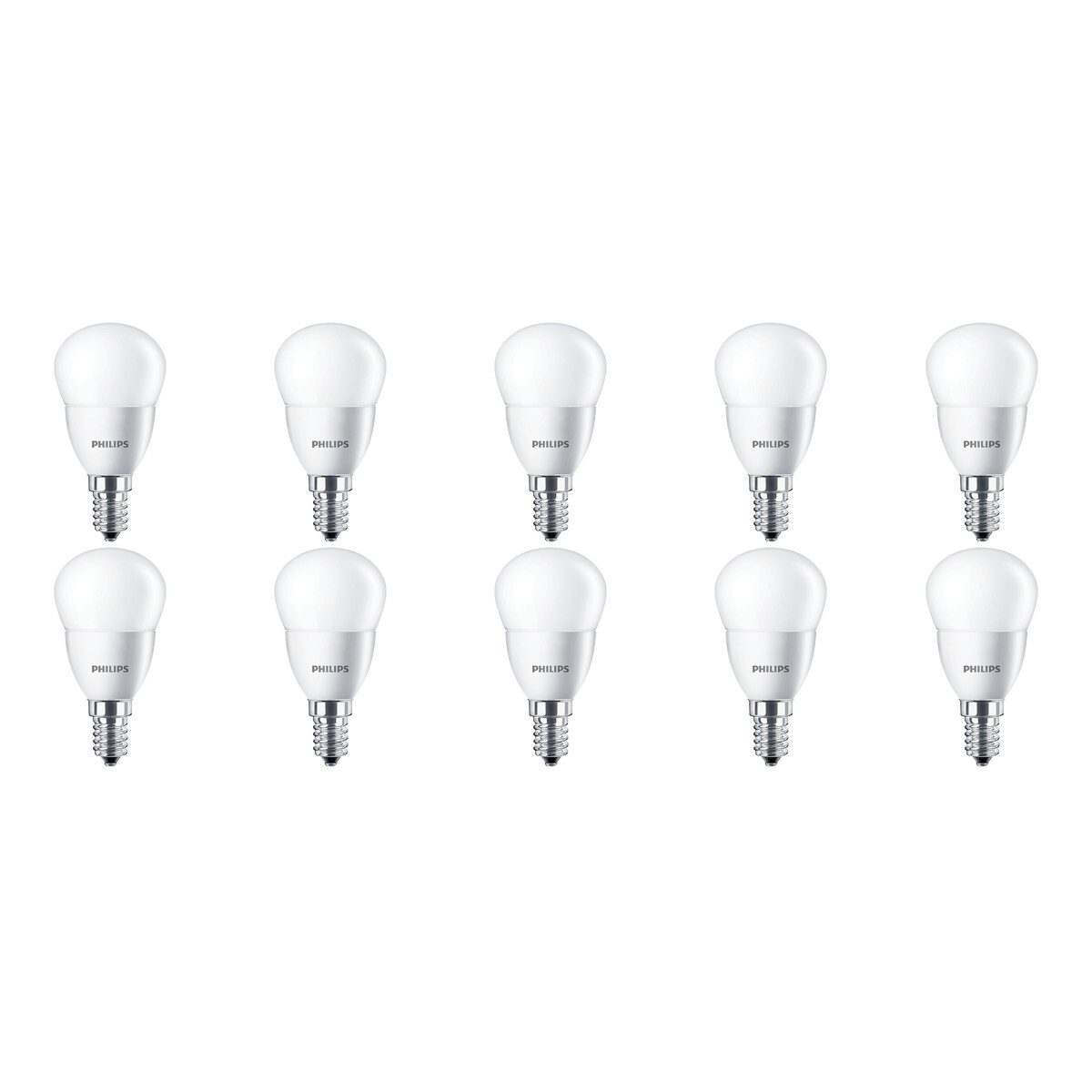 Philips - LED Lamp 10 Pack - CorePro Lustre 827 P45 FR - E14 Fitting - 5.5W - Warm Wit 2700K Vervangt 40W