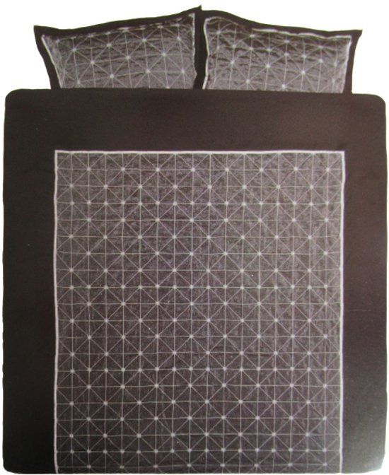 Cinderella Gomera Dekbedovertrek - Eenpersoons - 140x200/220 cm - Zwart - Katoen