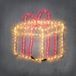 Luca Lighting LED décoration murale cadeau 156 lampes jaune 60 x 2 x 59cm