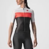 Castelli Fietsshirt Korte Mouwen Dames Zwart Roze - AERO PRO W JERSEY LIGHT BLACK BRILLIANT PINK SILVER GRAY-XL