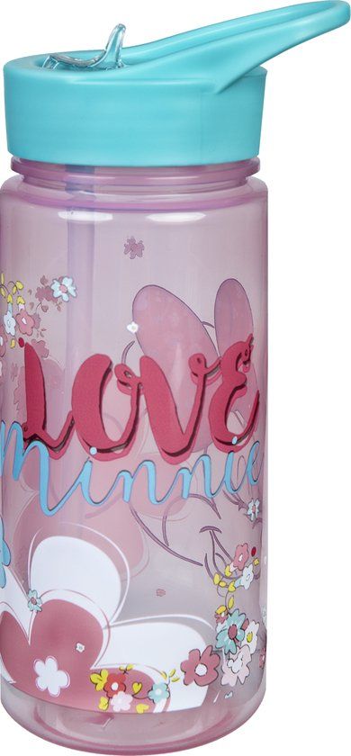 4KidsOnly Undercover drinkfles Minnie Mouse 500ml BPA-vrij roze-blauw