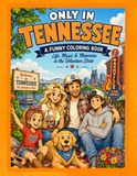Only in Tennessee: A Funny Coloring Book: Life, Music & Memories in the Volunteer State