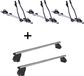 SAGITTAR 3x porte-vélos + barres de toit K1 PRO aluminium compatibles avec Mercedes GLE Coupé (C292) (5 portes) à partir de 15 ans