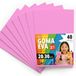 OFITURIA EVA-rubber voor school- en creatieve projecten, kleurrijke schuimplaten voor doe-het-zelfprojecten, kunst, kinderdecoratie, scrapbooking, kunsthandwerk, 20 x 30 cm (roze, 40 stuks)