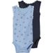 LUPILU Body bébé, 2 pièces, qualité mesh légère. (Bleu foncé/bleu, 62/68)