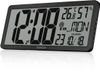Kienzle Wandklok - Digitaal XXL - Antraciet - Zwart