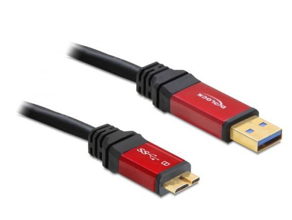 DeLOCK USB 3.0 A/Micro-B Kabel - 1m - Male/Male - 82760