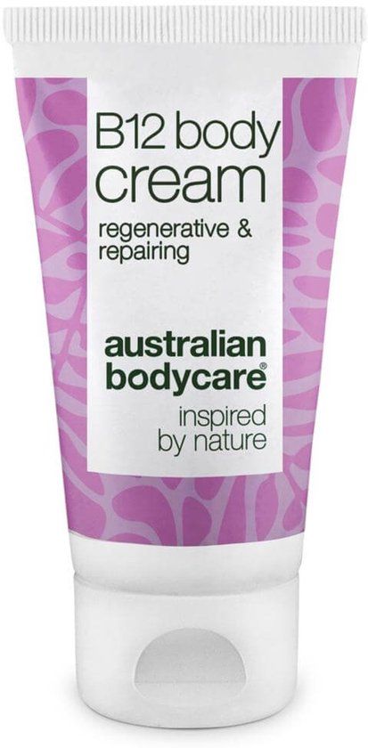 Australian Bodycare B12 Body Cream – Regenererende Crème met Vitamine B12 — Hydraterende B12 Body Cream voor zachte, verzorgde huid. Geschikt voor alle huidtypes.