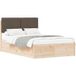 Lit double taupe 120 x 200 cm