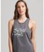 Superdry Vintage Shadow Mouwloos T-shirt Grijs S Vrouw